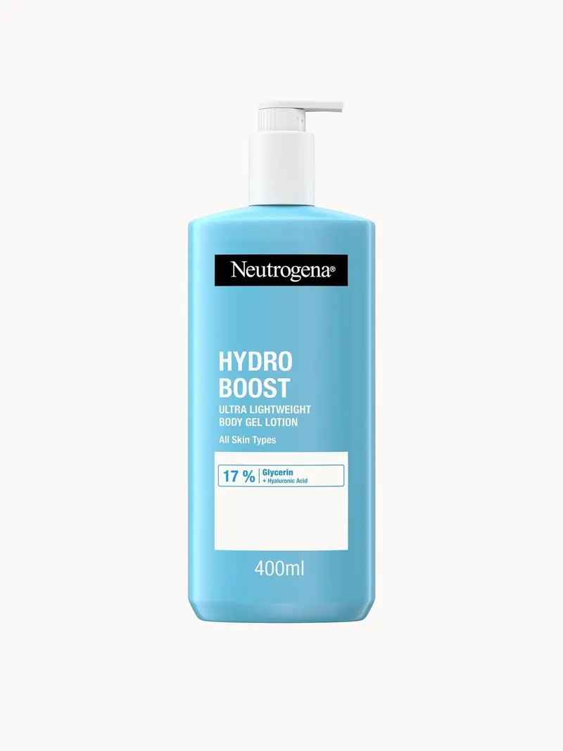 Neutrogena Hydro Boost Body Gel Cream Moisturiser for Normal to Dry Skin 400ml Neutrogena — embalagem e produto