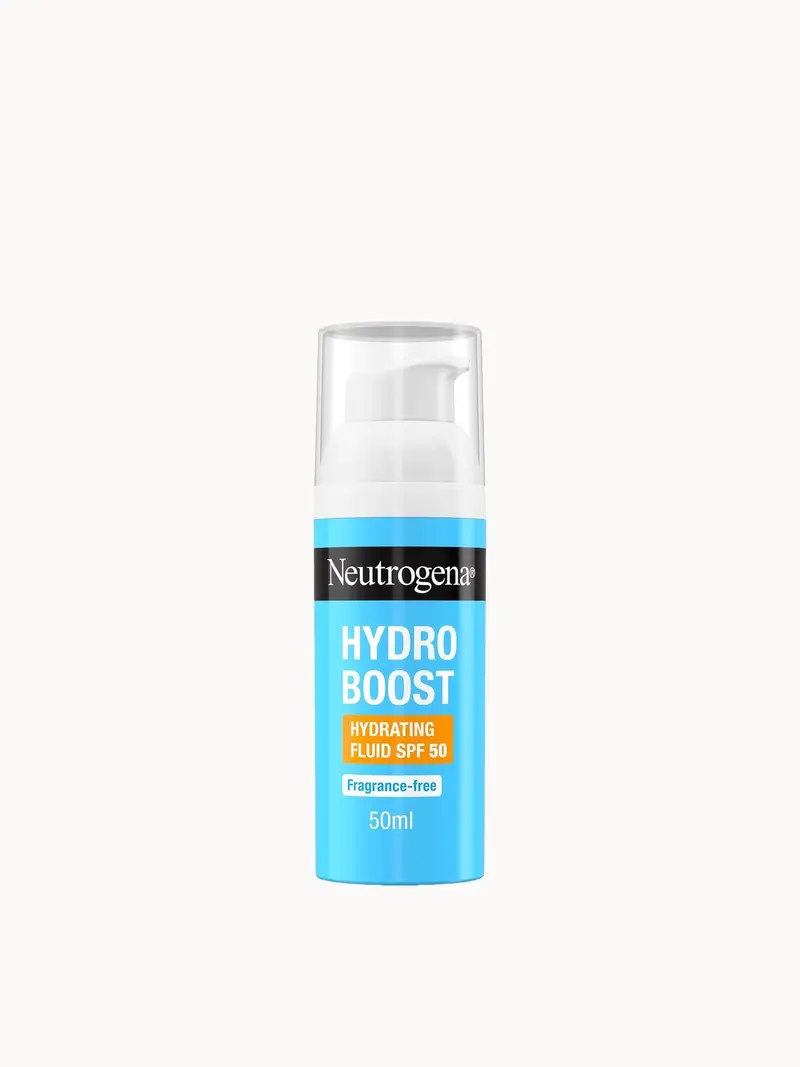 Neutrogena Hydro Boost Hydrating Fluid SPF 50 50ml Neutrogena — embalagem e produto