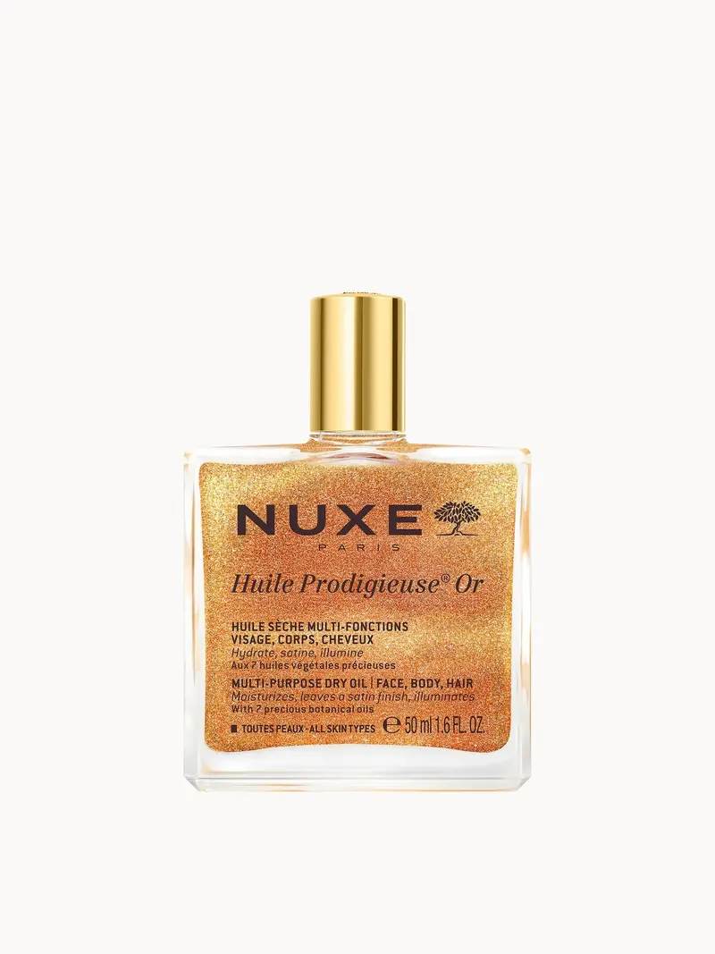 NUXE Huile Prodigieuse Shimmering Multi-Purpose Dry Oil 50ml Nuxe — embalagem e produto