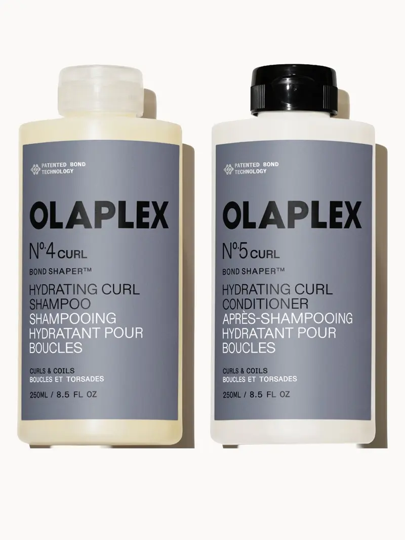 Olaplex Curl Hydrating Curl Shampoo and Conditioner Olaplex — embalagem e produto