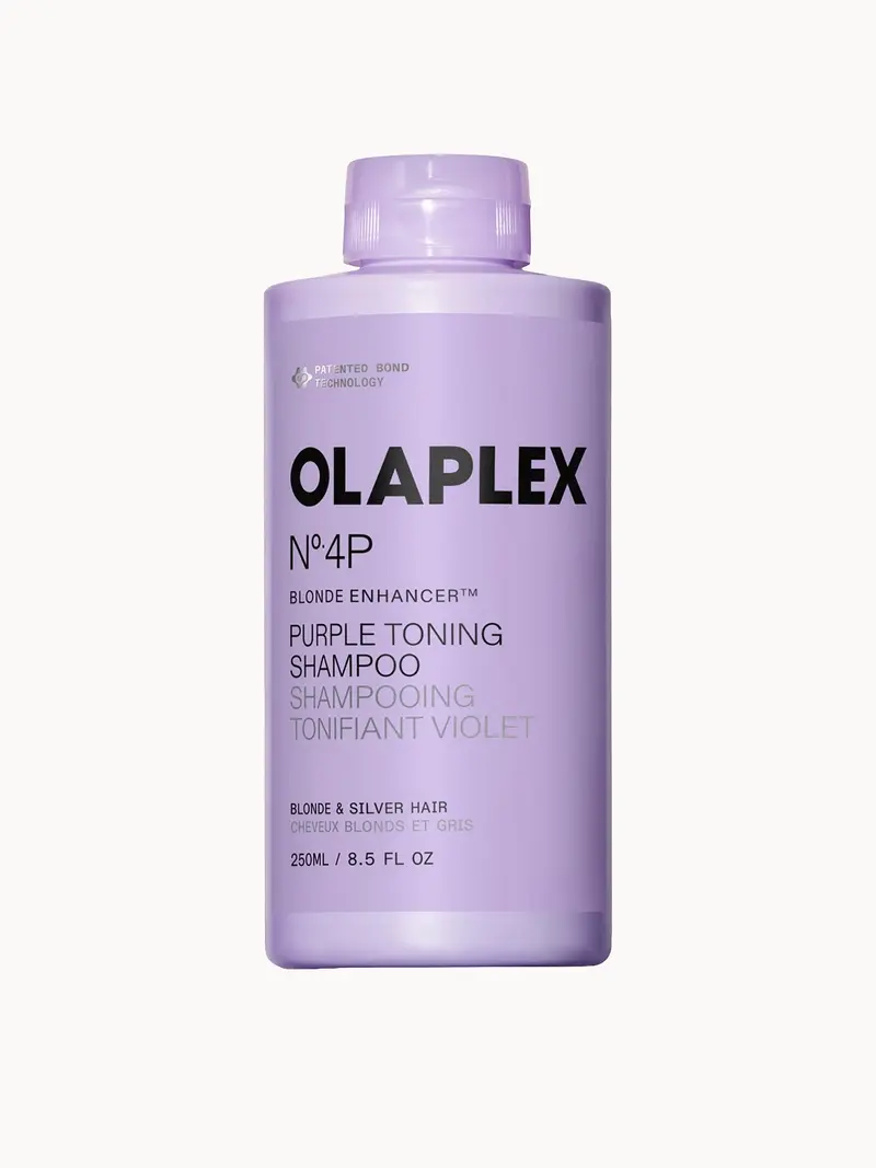 OLAPLEX No.4P Purple Toning Shampoo 250ml Olaplex — embalagem e produto