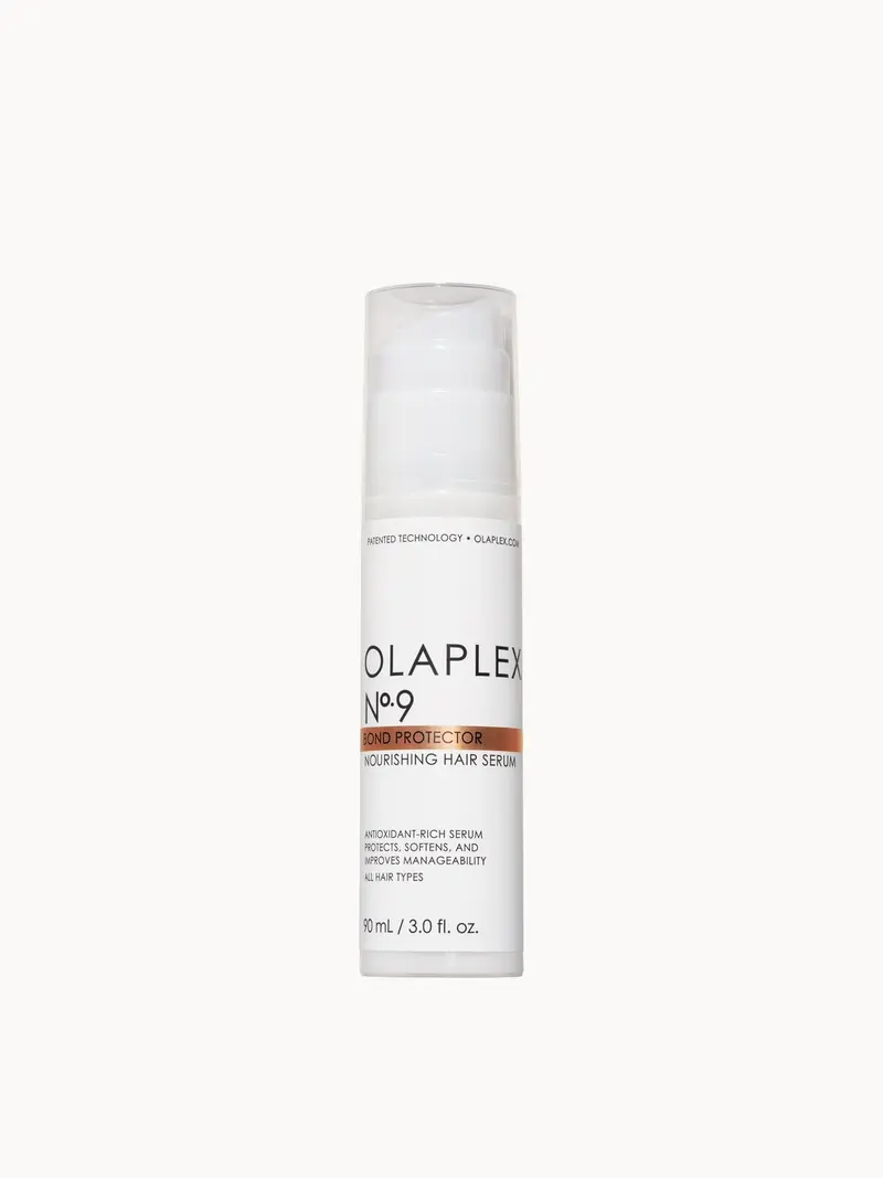 Olaplex No. 9 Bond Protector Heat Protection and Frizz Reduction Nourishing Hair Serum 90ml Olaplex — embalagem e produto