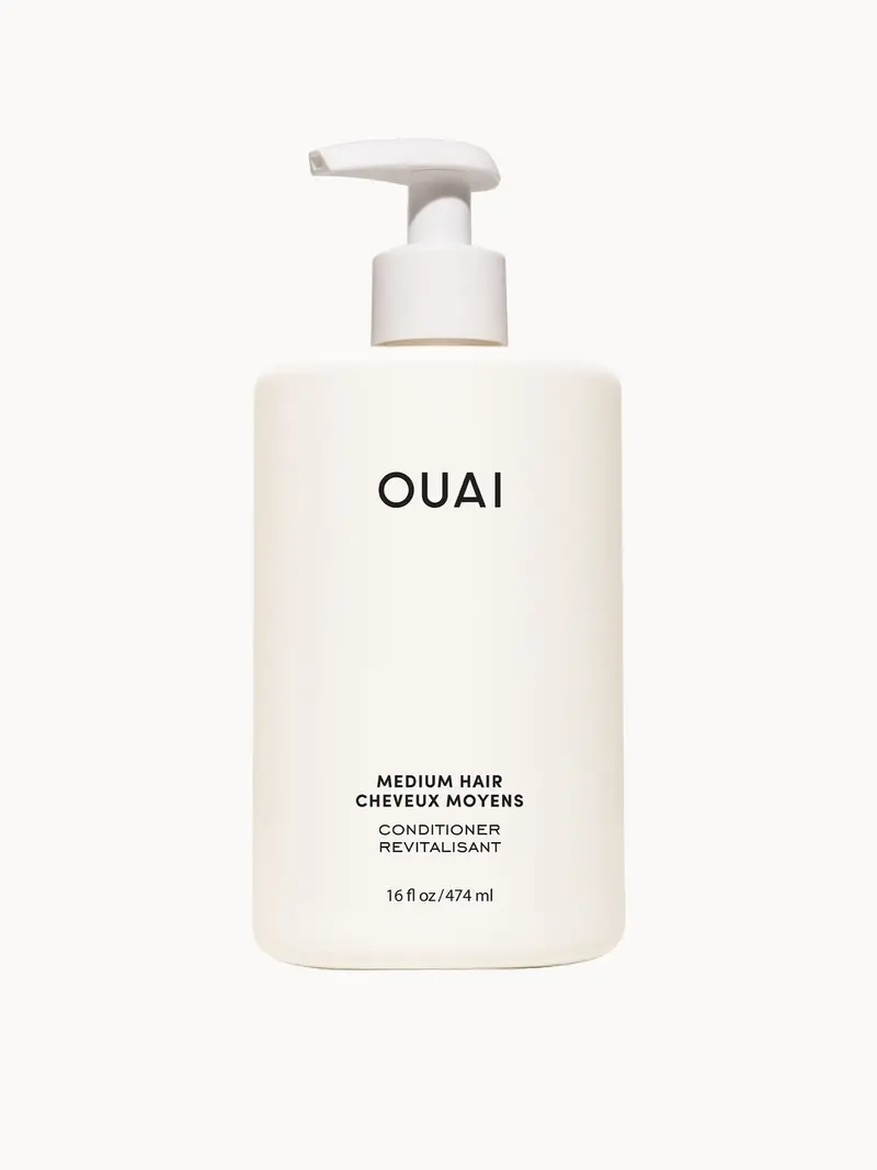 OUAI Medium Conditioner with Pump - Jumbo Size OUAI — embalagem e produto