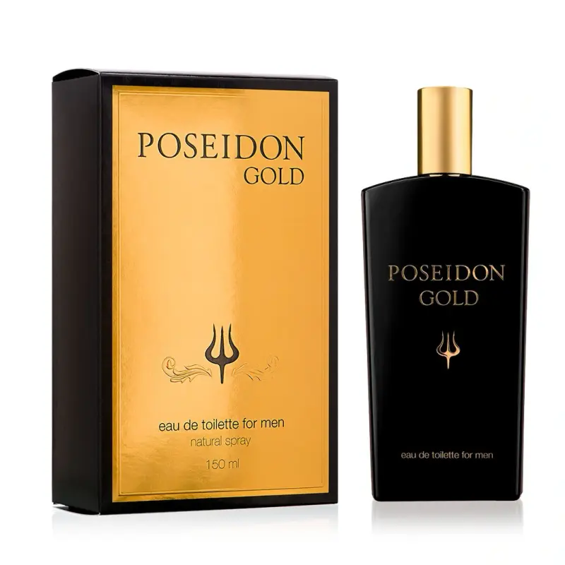 Poseidon Gold Eau de toilette — embalagem e produto