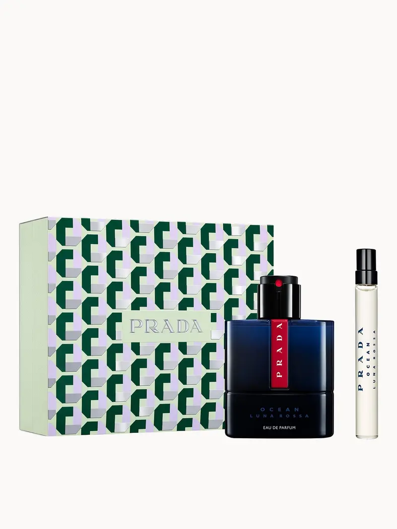 Prada Luna Rossa Ocean Eau de Parfum 50ml Gift Set Prada — embalagem e produto