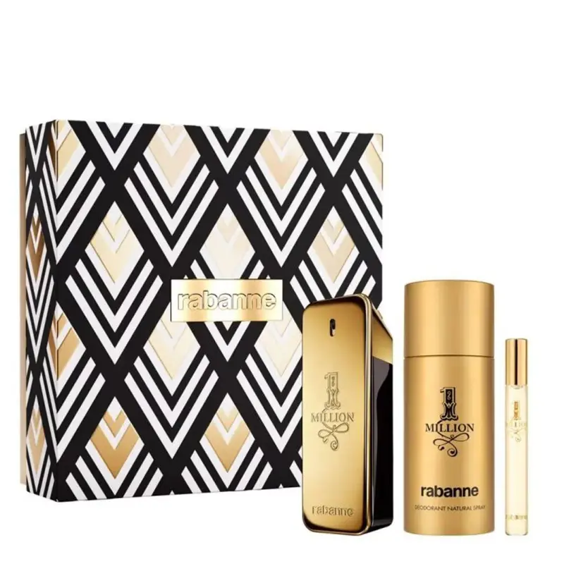 Rabanne 1 Million Gift Set — embalagem e produto