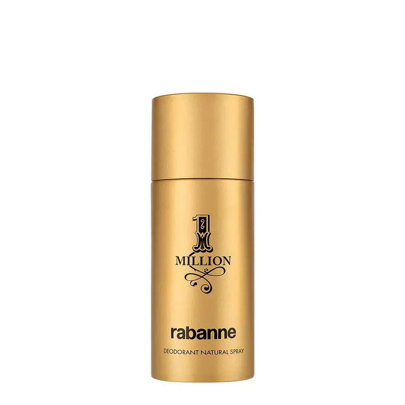 Rabanne 1 Million Natural Spray Desodorante — embalagem e produto