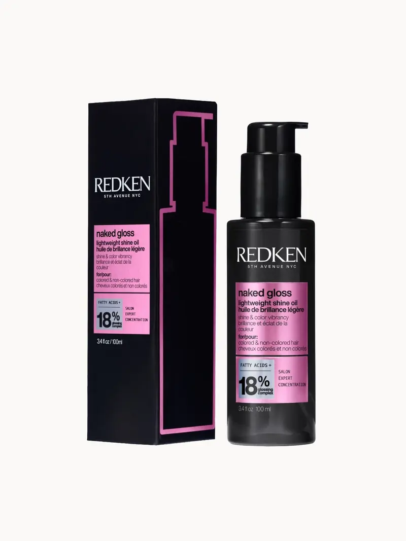 Redken Acidic Color Gloss Naked Gloss, Lightweight Hair Oil, add Shine and Moisture for Dull Hair 100ml Redken — embalagem e produto