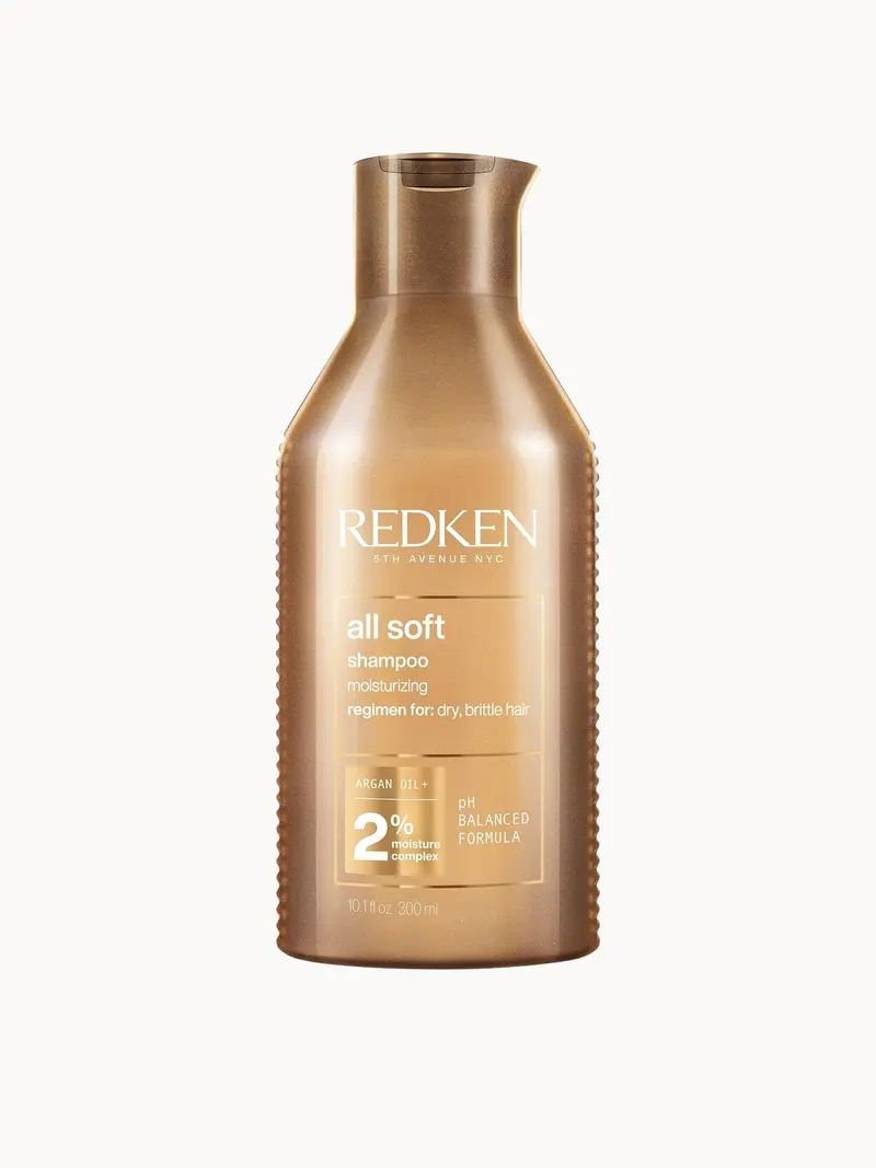 Redken All Soft Shampoo For Dry, Brittle Hair with Argan Oil, Supersize 500ml Redken — embalagem e produto