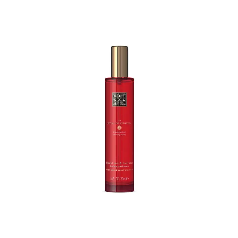 Rituals The Ritual of Ayurveda Hair & Body Mist — embalagem e produto