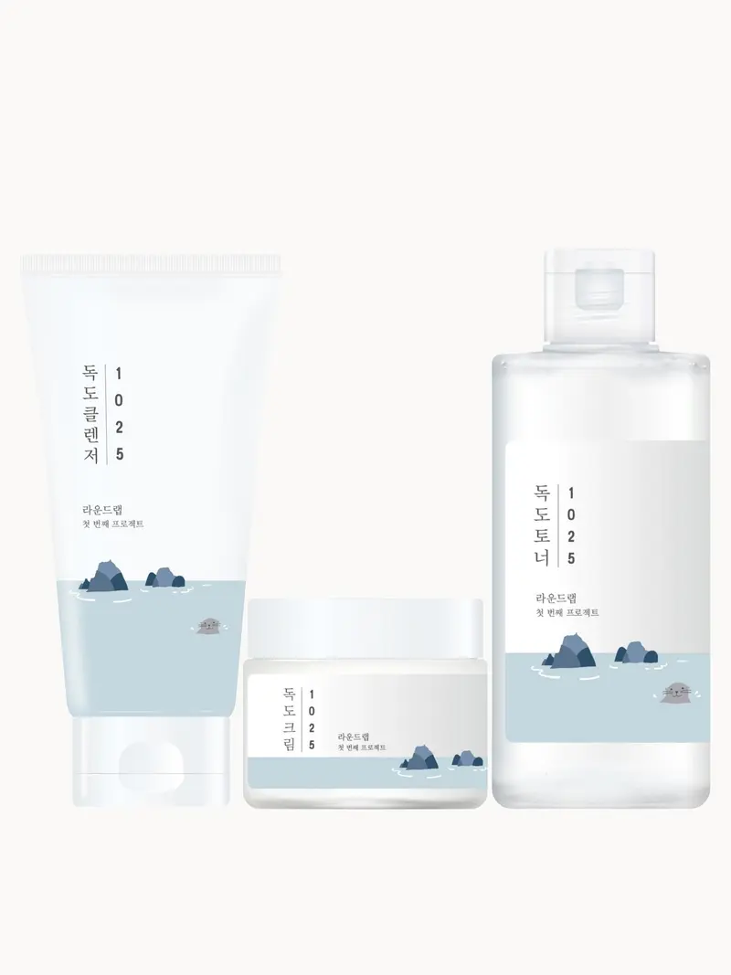 Round Lab Dokdo Hydration Routine Round Lab — embalagem e produto