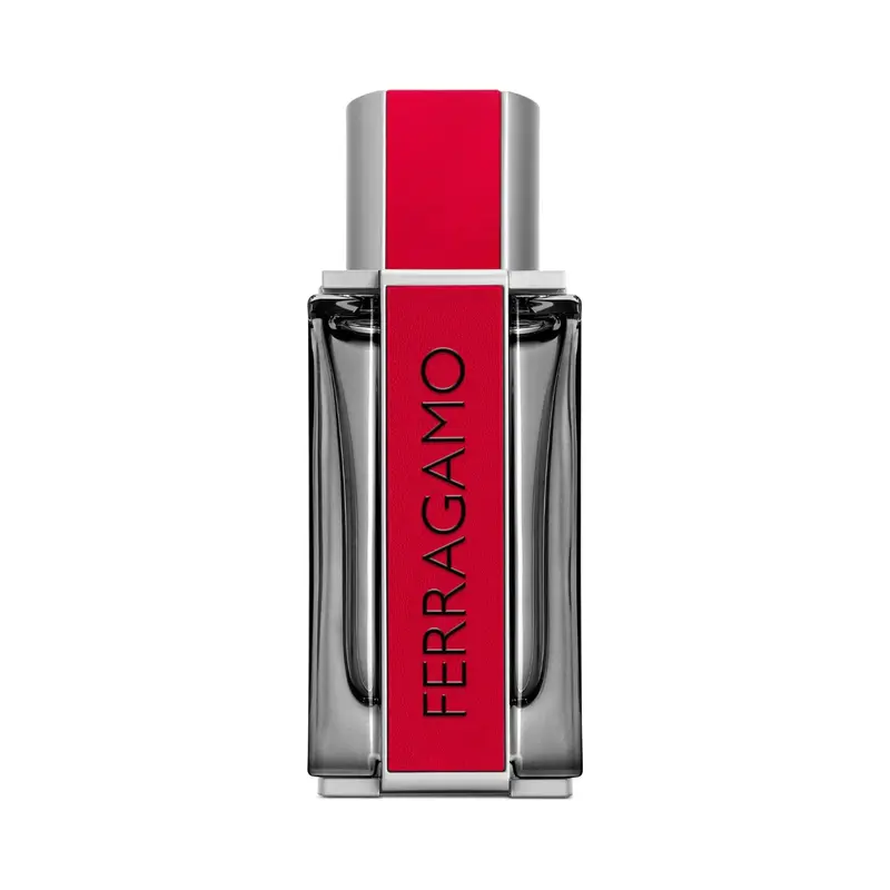 Salvatore Ferragamo Ferragamo Red Leather Perfume — embalagem e produto