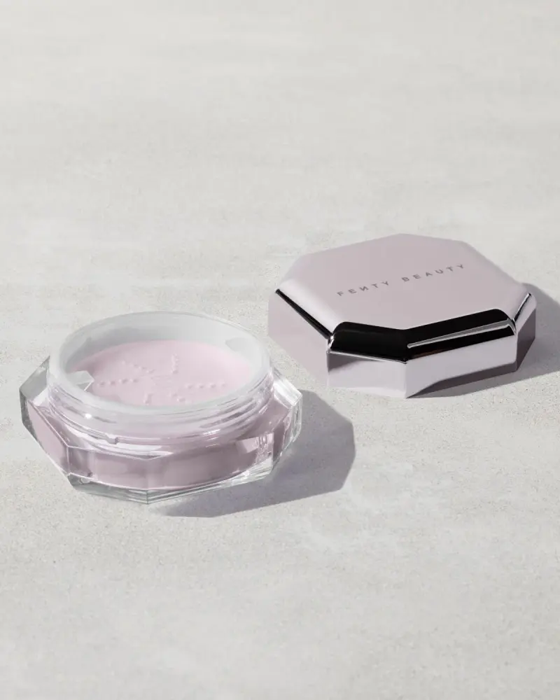 Set it Down Superfine Blurring Setting Powder Fenty Beauty — embalagem e produto
