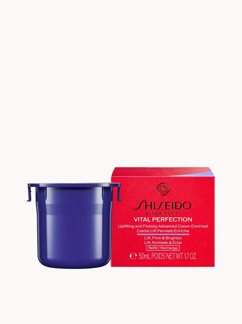 Shiseido Vital Perfection Uplifting and Firming Advanced Cream Enriched Refill 50ml Shiseido — embalagem e produto