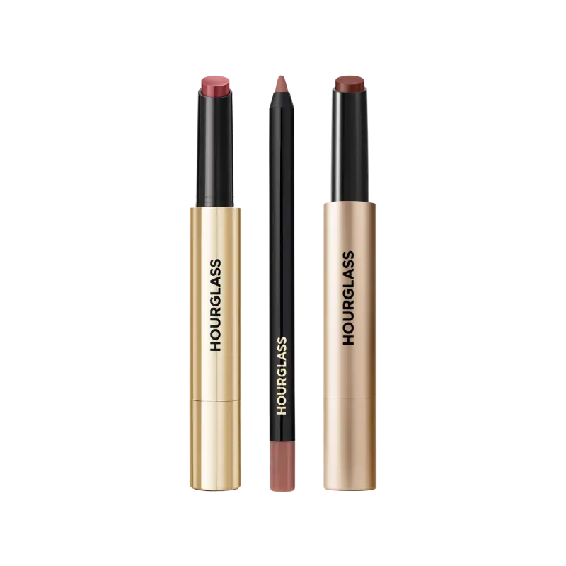 The Olivia Dean Lip Edit Hourglass — embalagem e produto