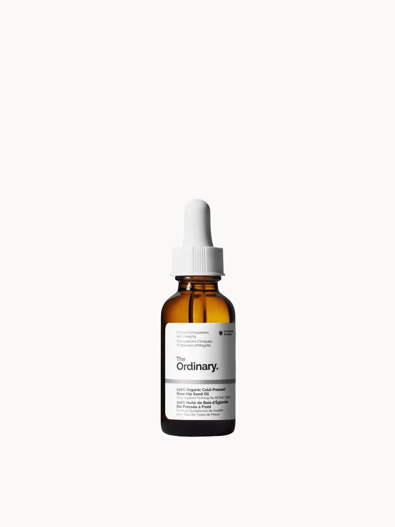 The Ordinary 100% Organic Cold-Pressed Rose Hip Seed Oil 30ml The Ordinary — embalagem e produto