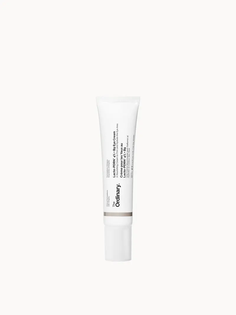The Ordinary Lacto-PDRN* 4% + B9 Lifting & Tightening Eye Cream 15ml The Ordinary — embalagem e produto