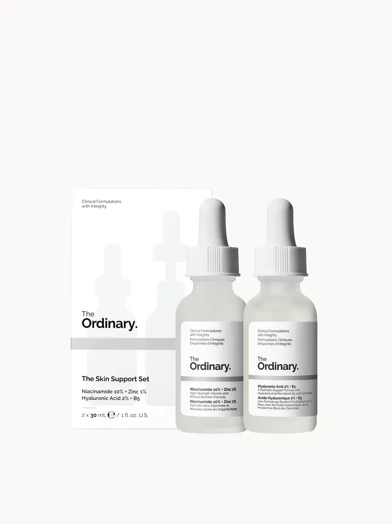 The Ordinary The Skin Support Set The Ordinary — embalagem e produto