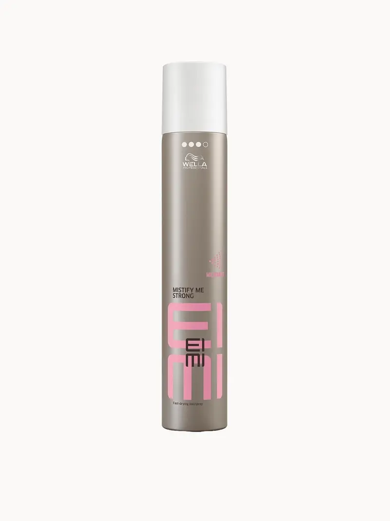 Wella Professionals Care EIMI Mistify Me Strong Hairspray 500ml Wella Professionals — embalagem e produto
