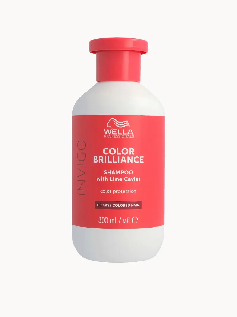 Wella Professionals Care Invigo Color Brilliance Colour Protection Shampoo for Coarse Hair 300ml Wella Professionals — embalagem e produto