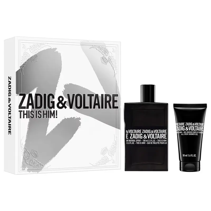 Zadig&Voltaire THIS IS HIM! Gift Set — embalagem e produto