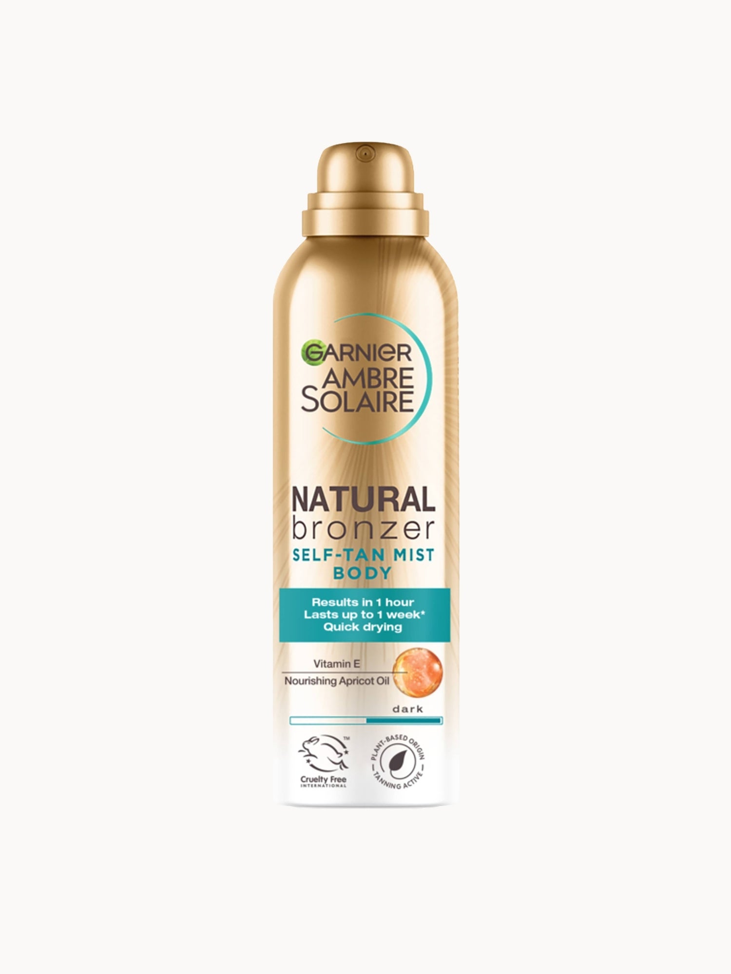 Ambre Solaire Natural Bronzer Quick Drying Self Tan Body Mist Dark 150ml — embalagem e produto