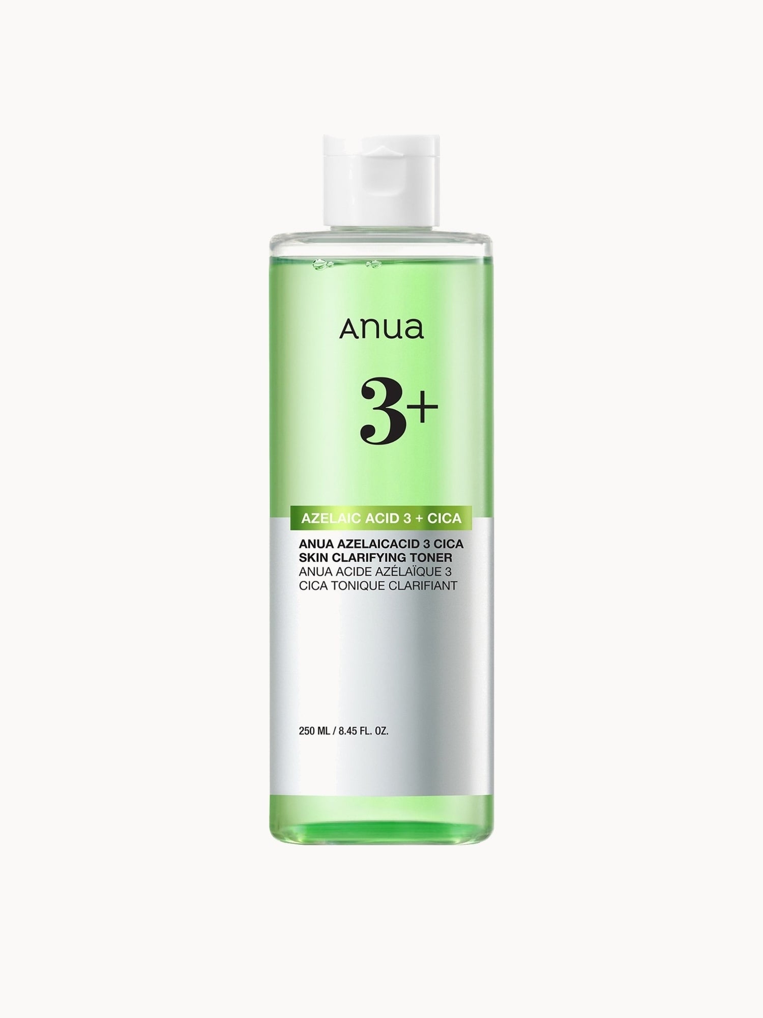 Anua Azelaic Acid 3 Cica Skin Clarifying Toner 250ml Anua — textura e acabamento