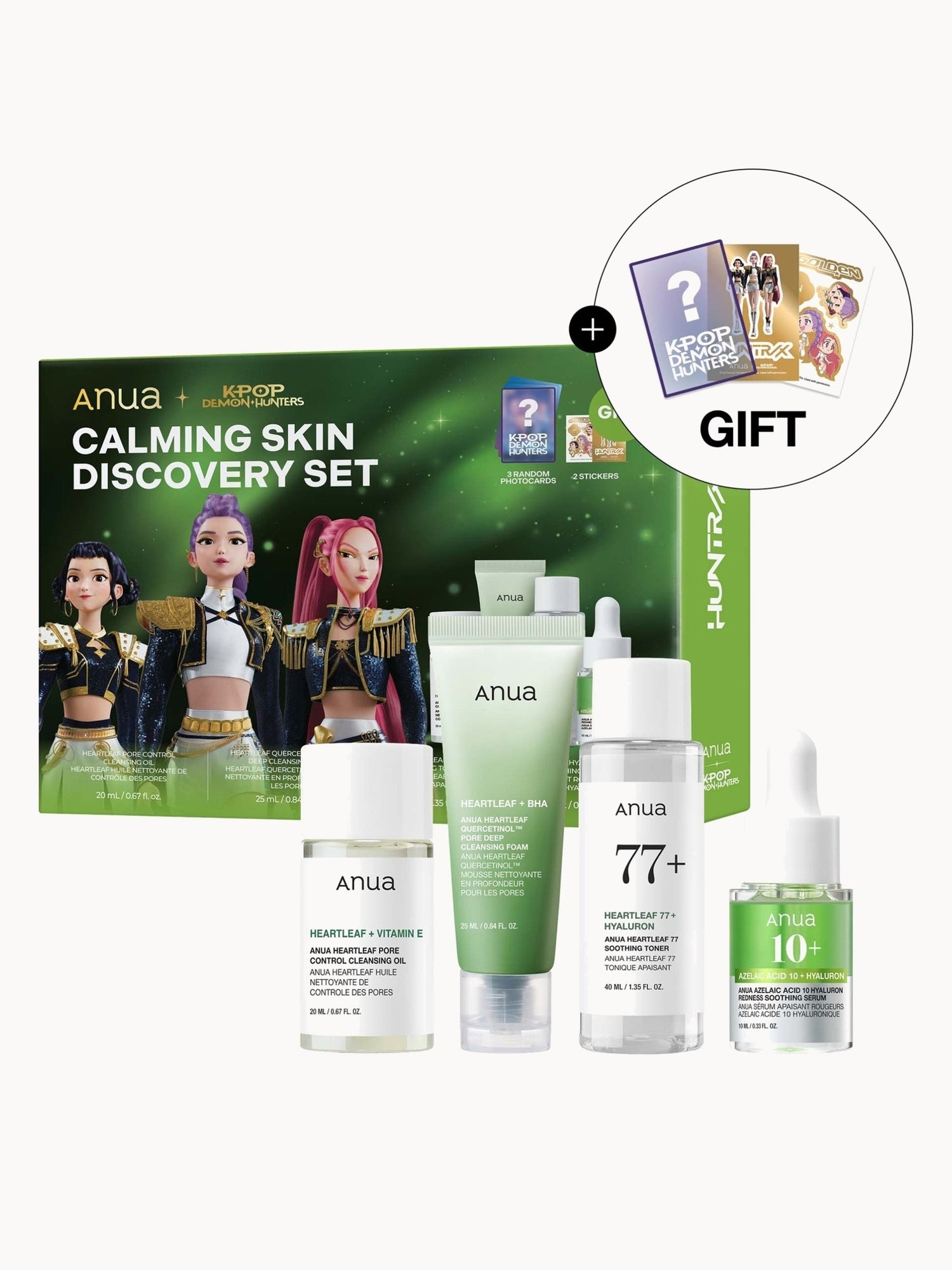 Anua KPop Demon Hunters Calming Skin Discovery Set (Worth £26.50) Anua — textura e acabamento