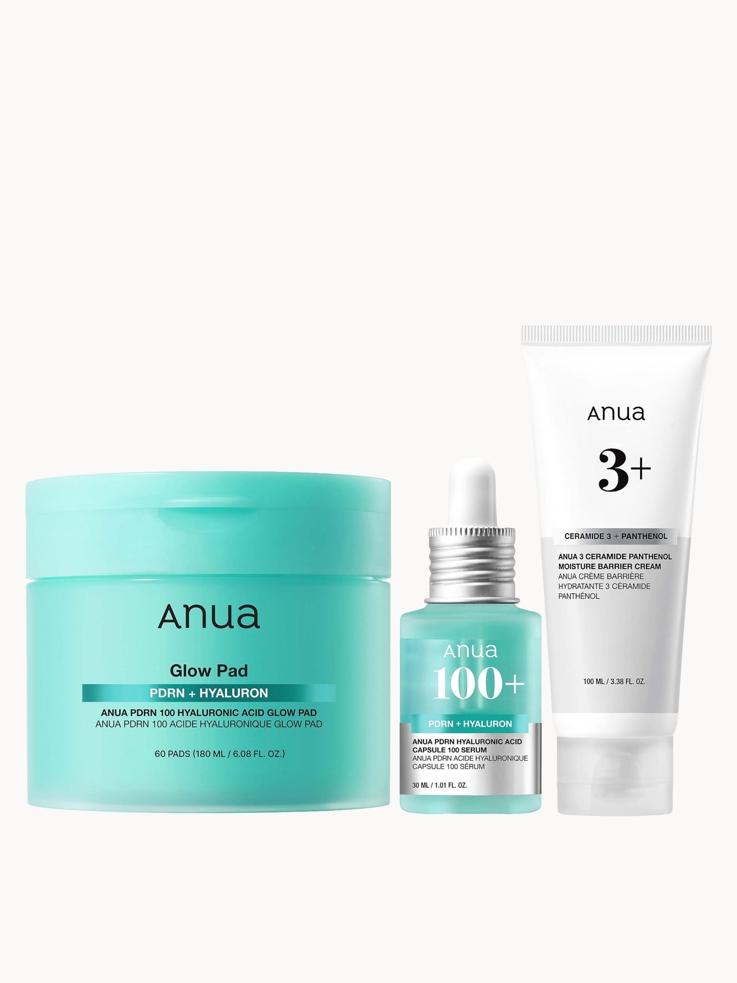 Anua Plumping Trio Anua — textura e acabamento