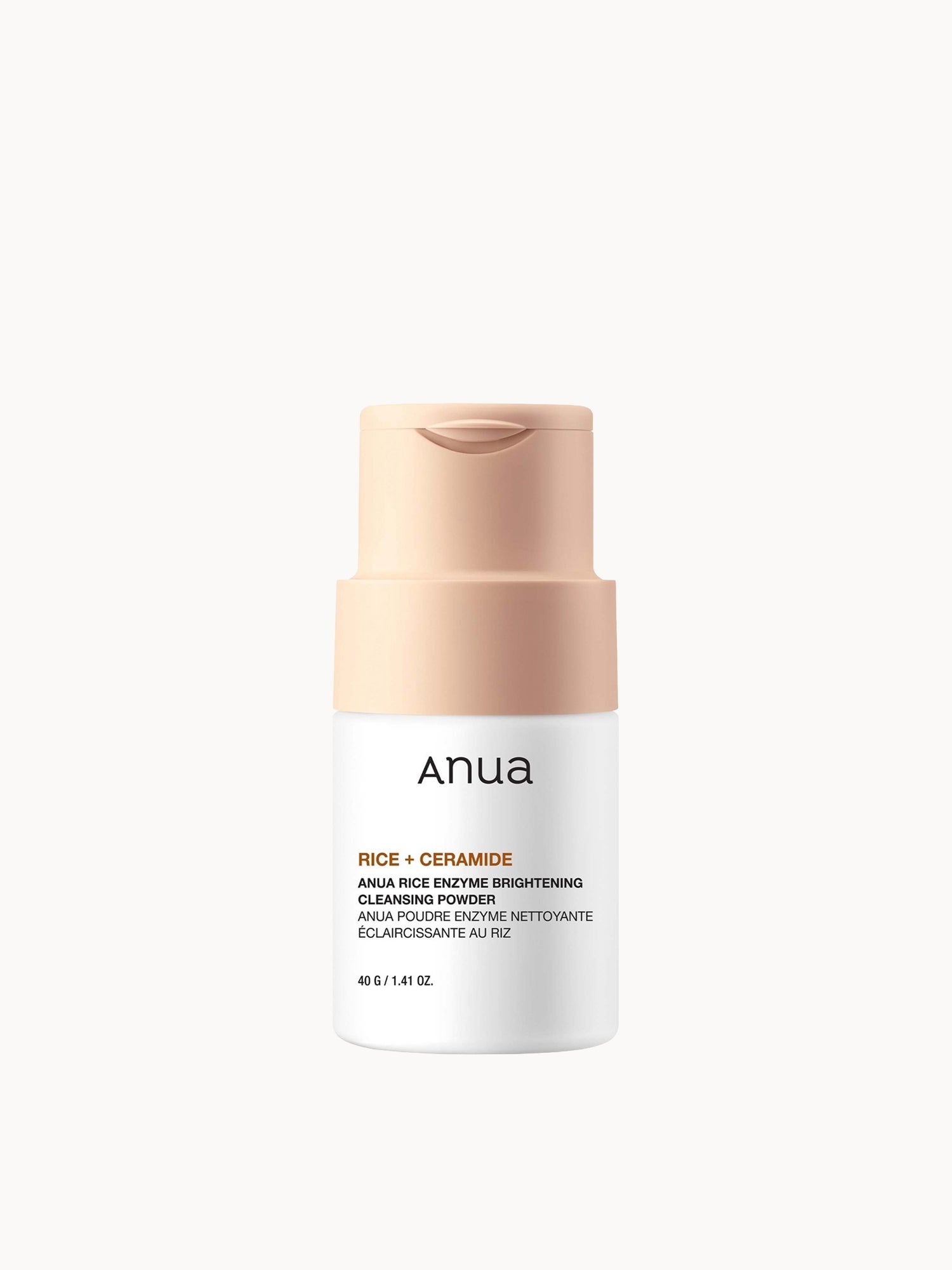 Anua Rice Enzyme Brightening Cleansing Powder 40g Anua — textura e acabamento