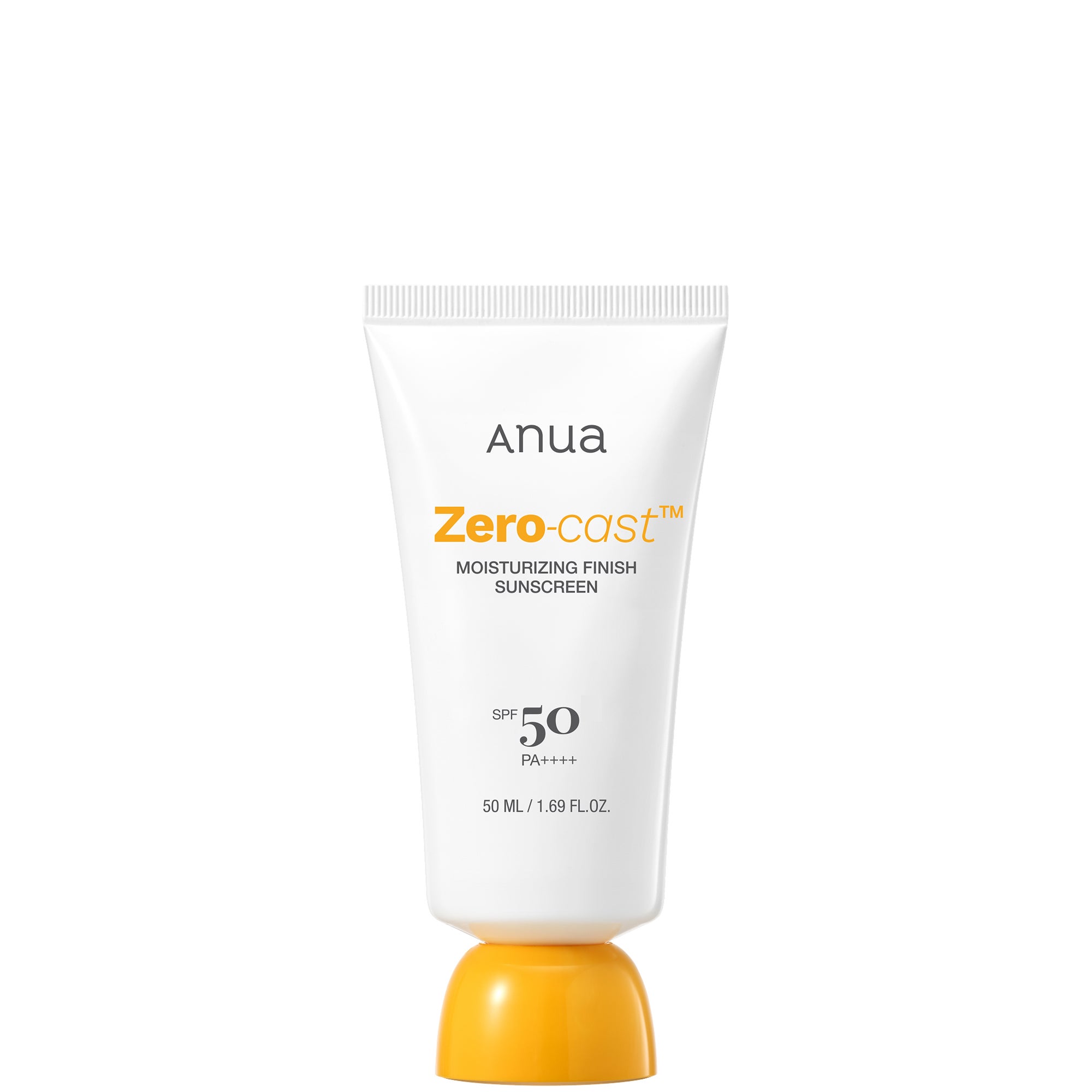 Anua Zero-Cast Moisturising Finish Sunscreen 50ml Anua — textura e acabamento