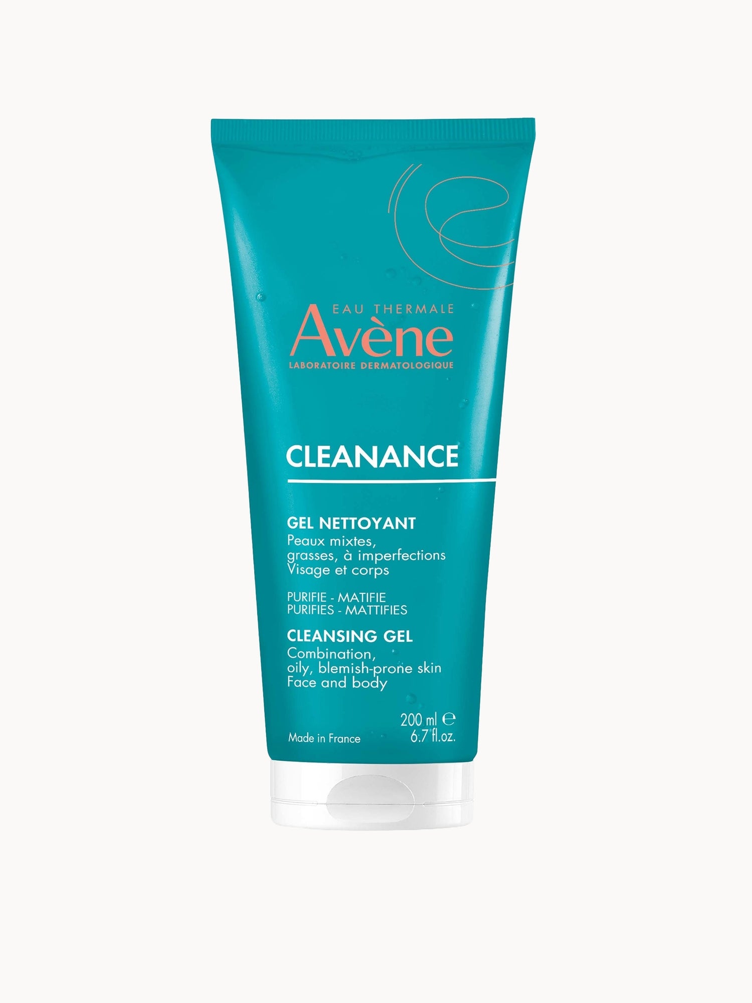 Avène Cleanance Cleansing Gel for Oily, Blemish-Prone Skin 200ml Avène — textura e acabamento