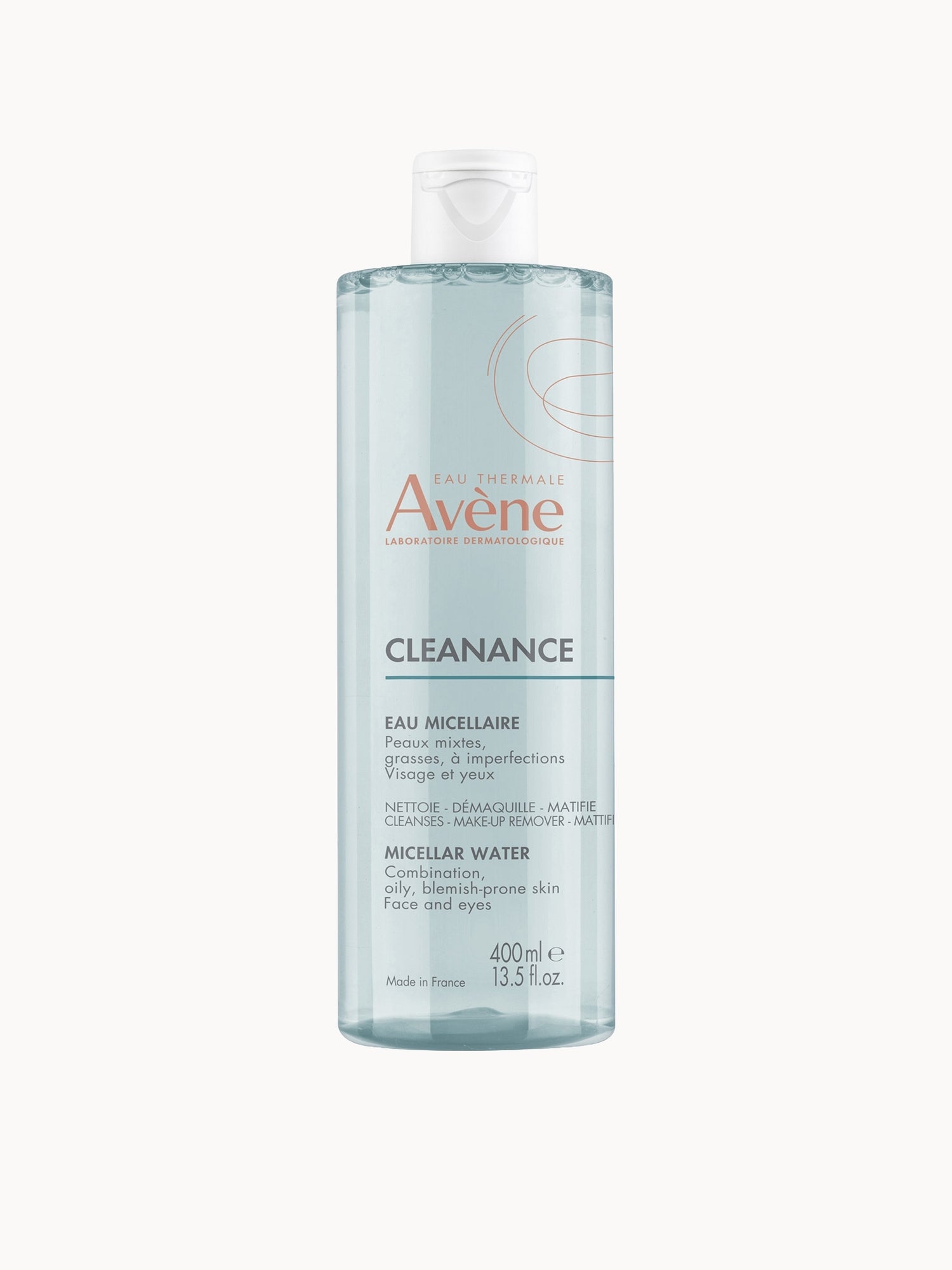 Avène CLEANANCE Micellar Water for Oily, Blemish-Prone Skin 400ml Avène — textura e acabamento