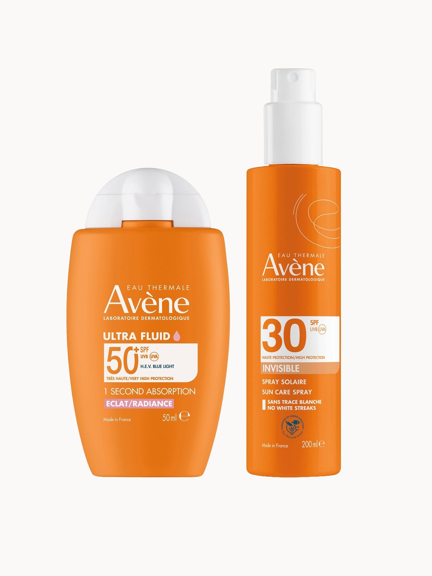 Avène Fluid Radiance and Sun Cream Bundle Avène — textura e acabamento