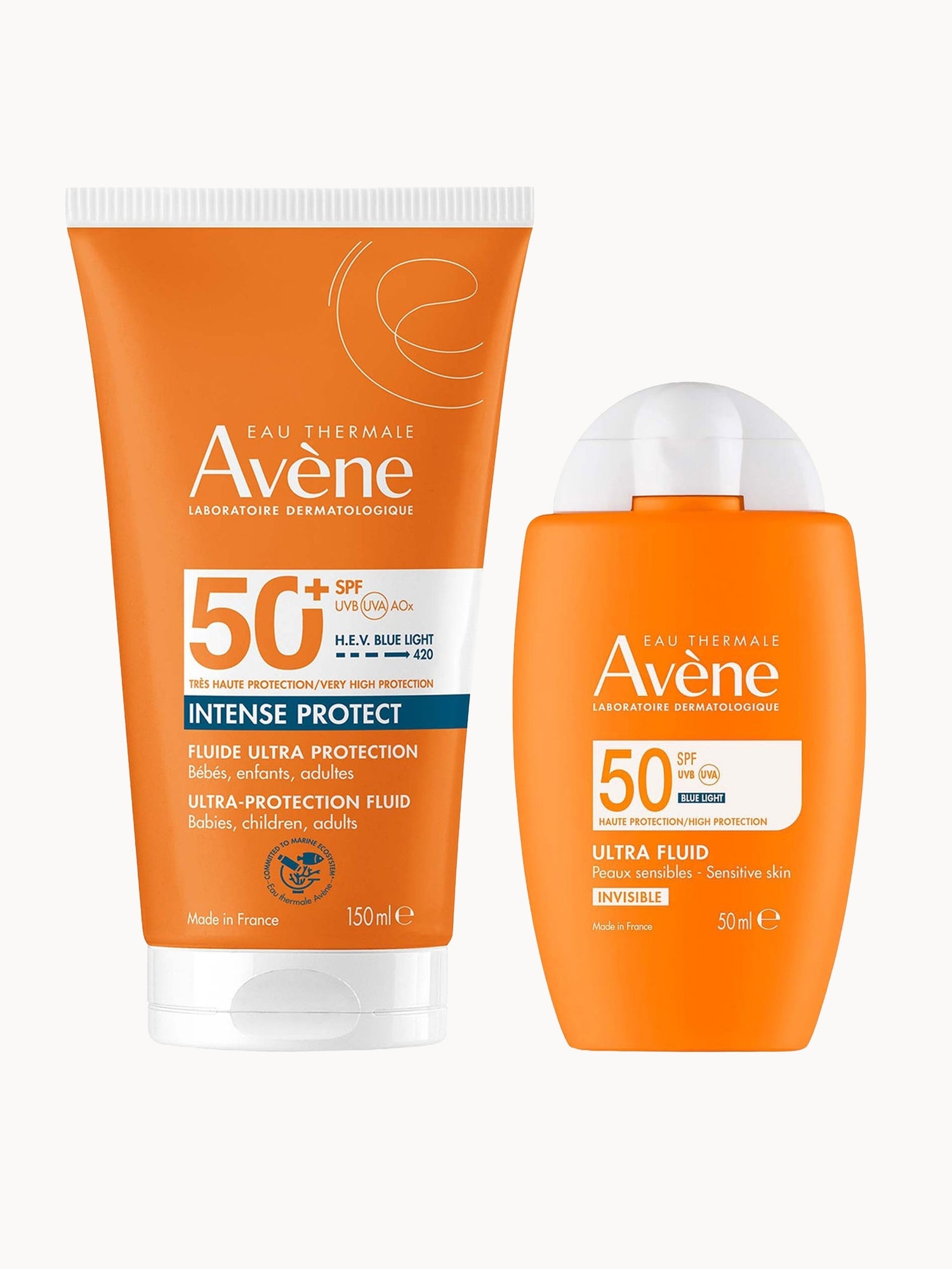Avène SPF 50 Face & Body Bundle Avène — textura e acabamento