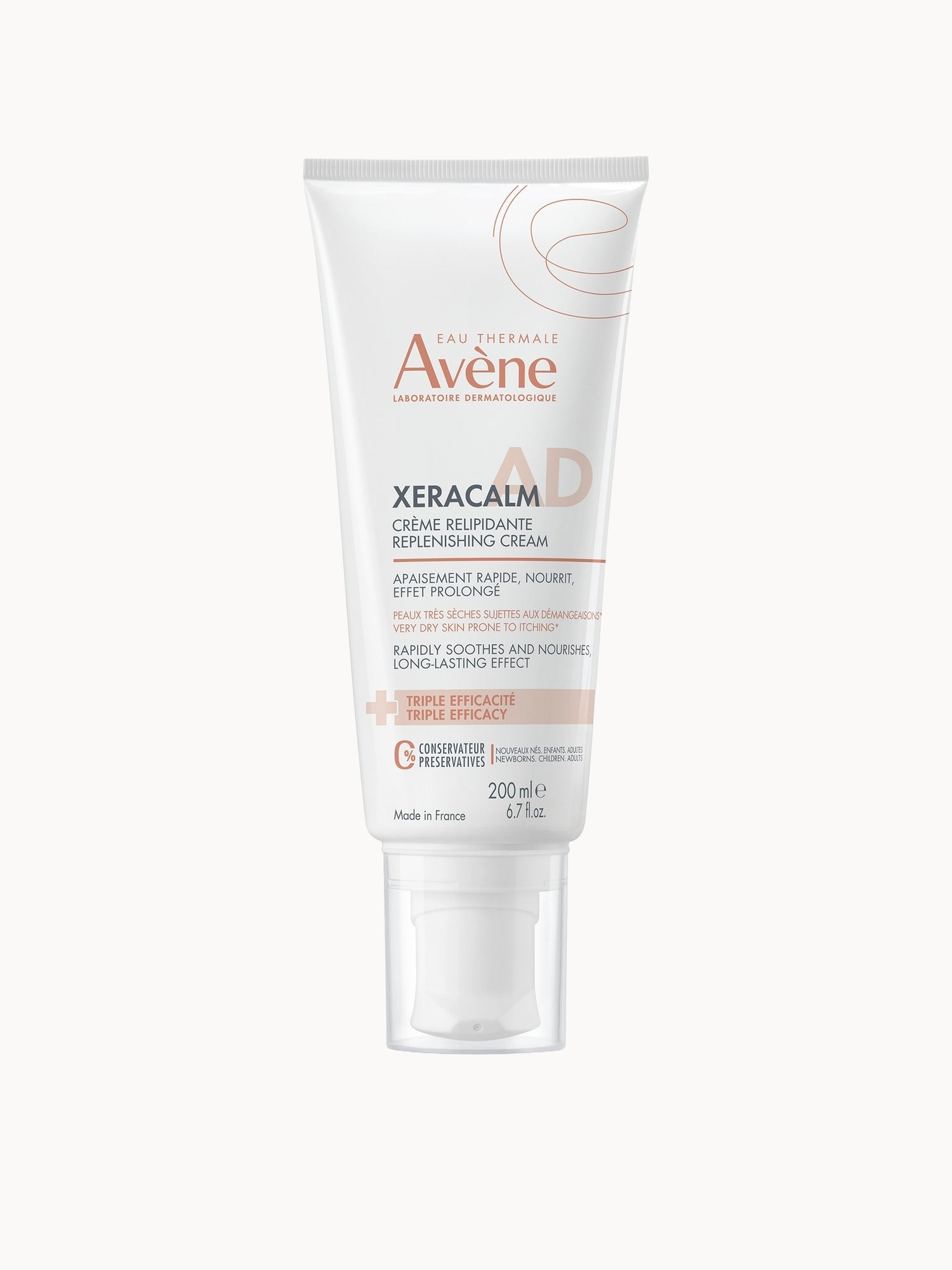Avène XeraCalm A.D - Replenishing Cream for Dry, Itchy Skin 200ml Avène — textura e acabamento