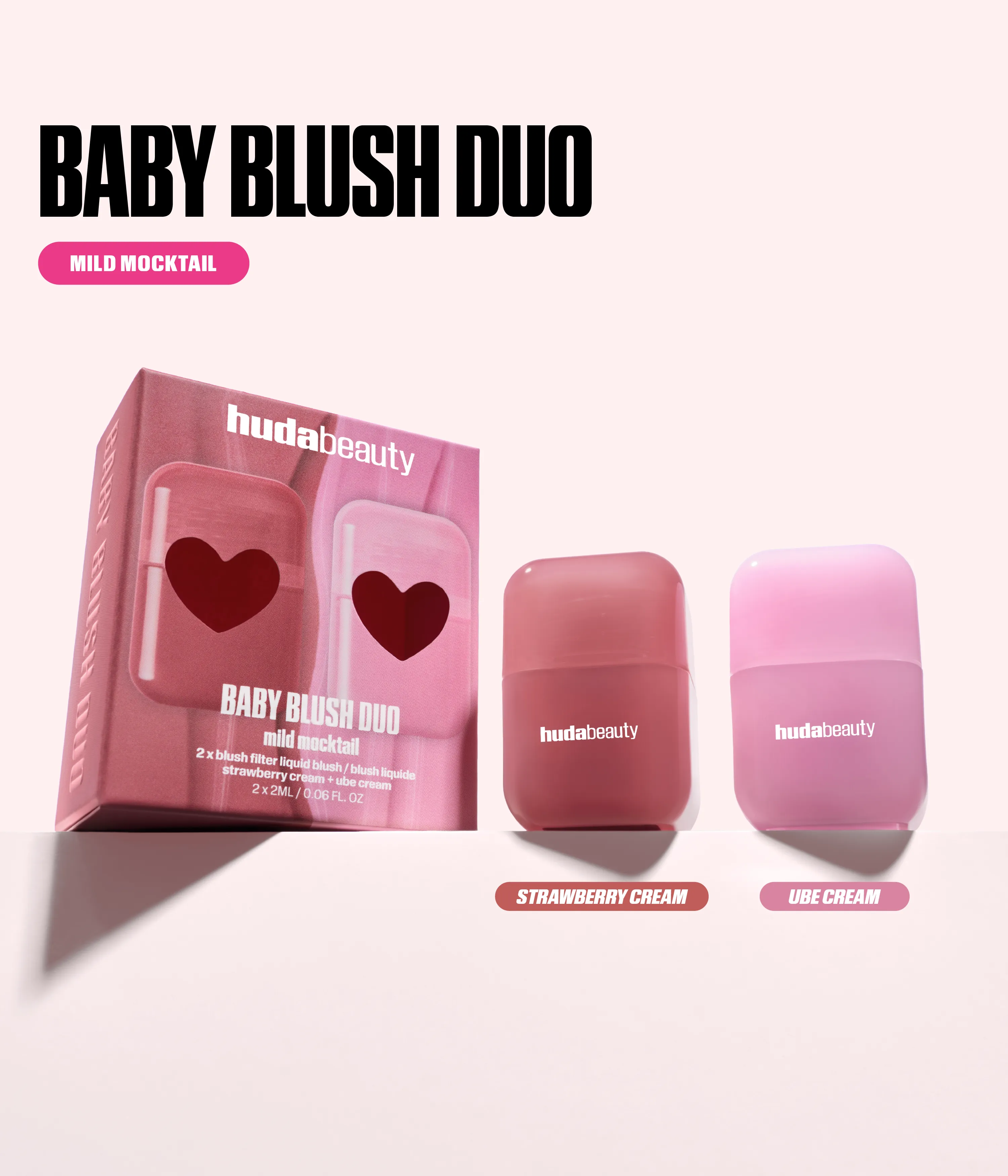Baby Blush Mild Mocktail Duo Kit Huda Beauty — detalhe 3