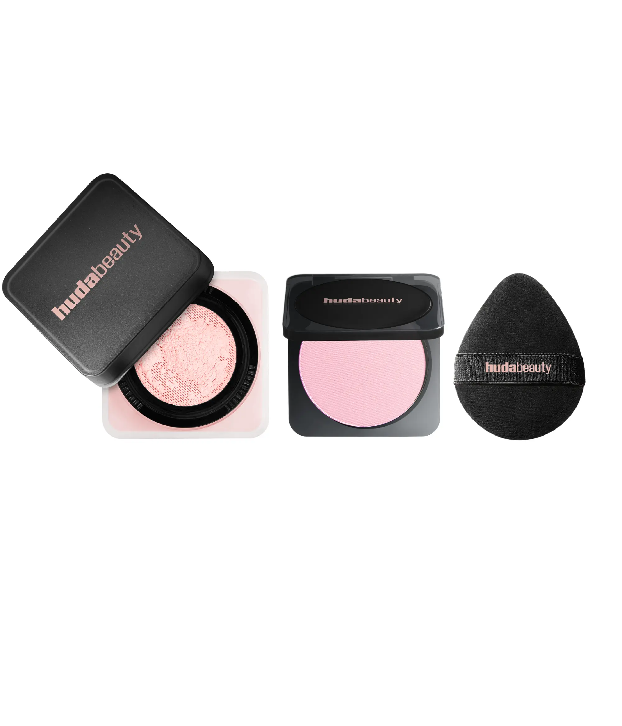 Bake & Press Kit Huda Beauty — textura e acabamento