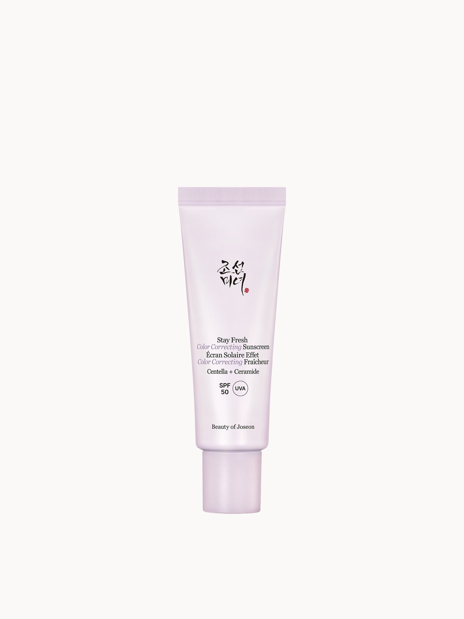 Beauty of Joseon Stay Fresh Color Correcting Sunscreen SPF50 Purple 50ml Beauty of Joseon — textura e acabamento