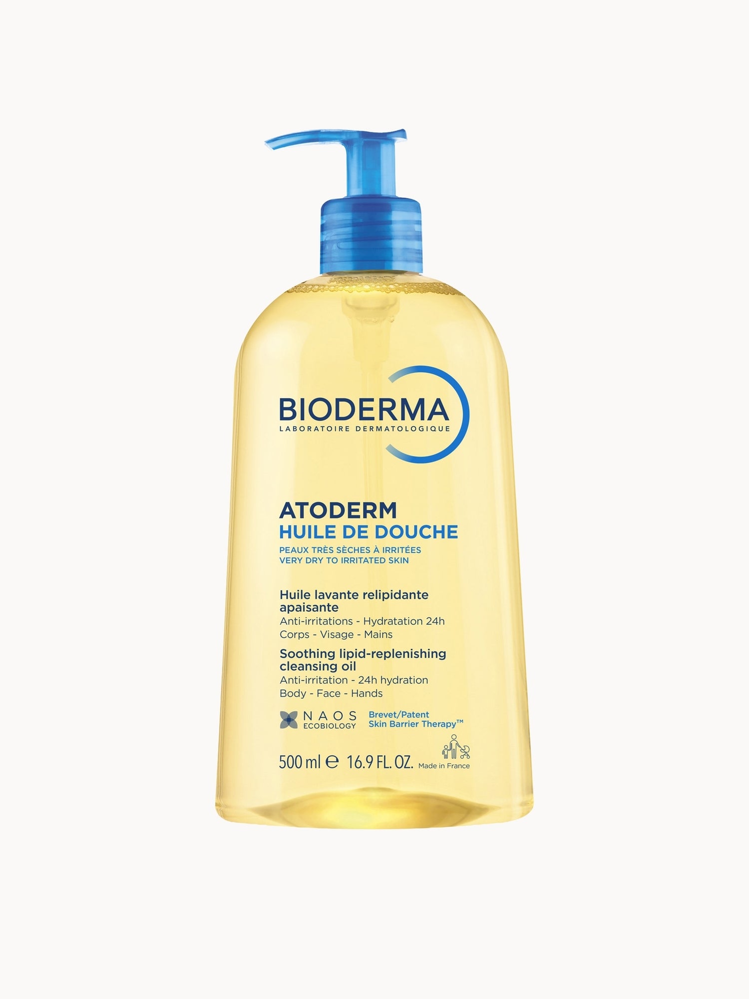 Bioderma Atoderm Lipid-Replenishing Shower Oil For Very Dry Atopic Eczema-Prone Skin 500ml Bioderma — textura e acabamento