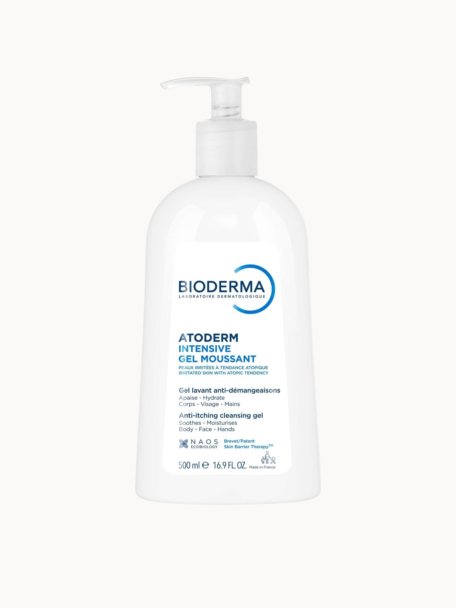 Bioderma Atoderm Ultra-Soothing Unfragranced Body Wash for Very Dry Atopic Eczema-Prone Skin 500ml Bioderma — textura e acabamento