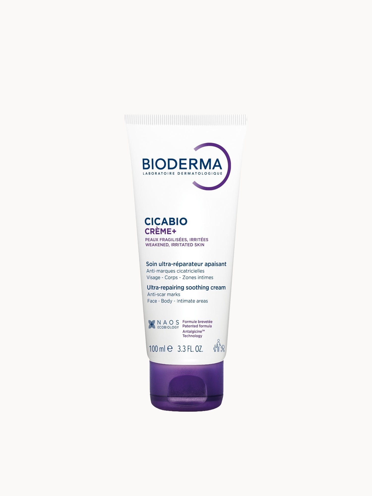 Bioderma Cicabio Creme+ Ultra-Repairing Soothing Healing Cream for Face & Body with Hyaluronic Acid 100ml Bioderma — textura e acabamento