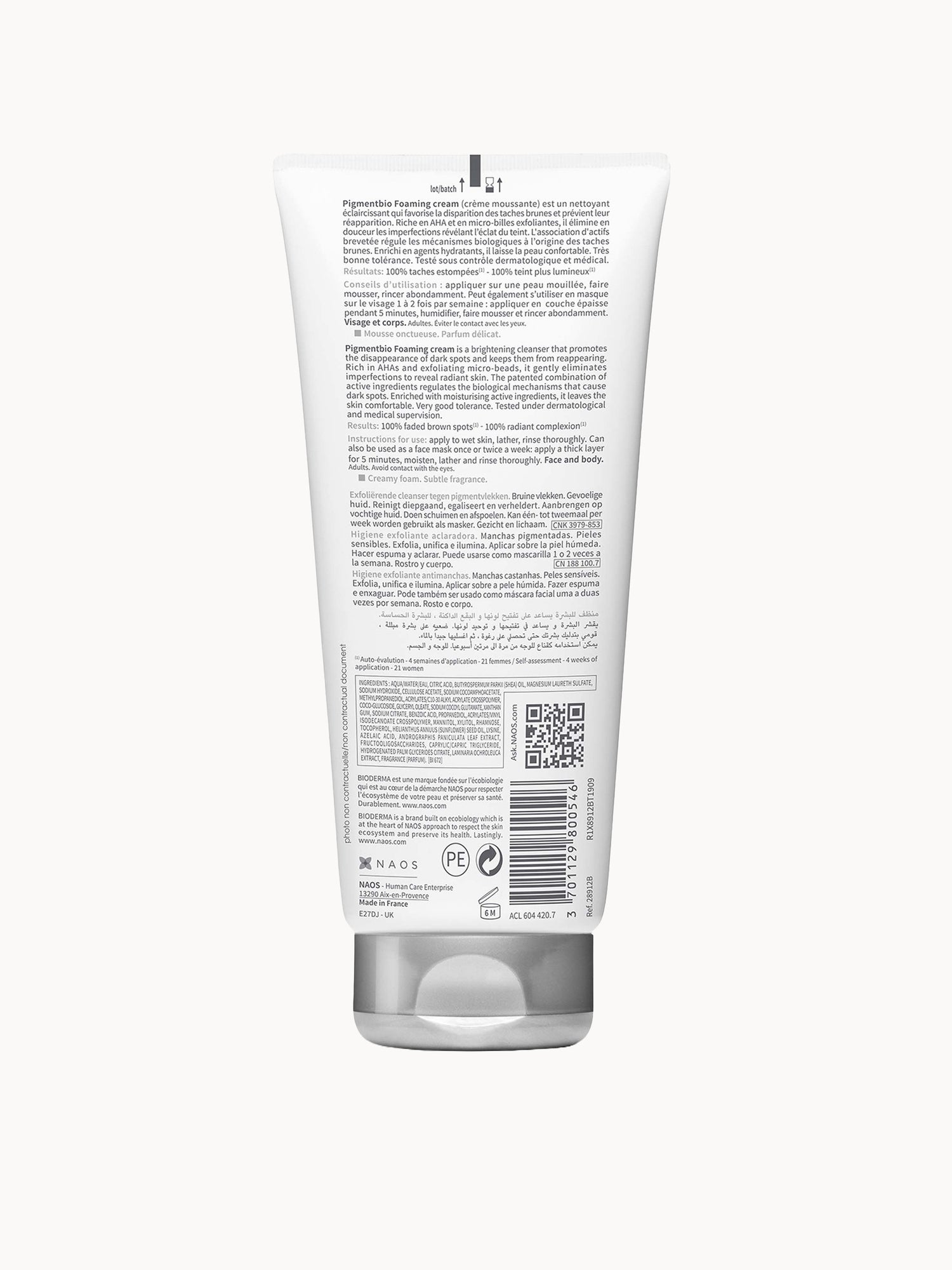 Bioderma Pigmentbio Brightening and Exfoliating Foaming Cream Cleanser for Pigmented Skin Anti-Dark Spots 200ml Bioderma — detalhe 7