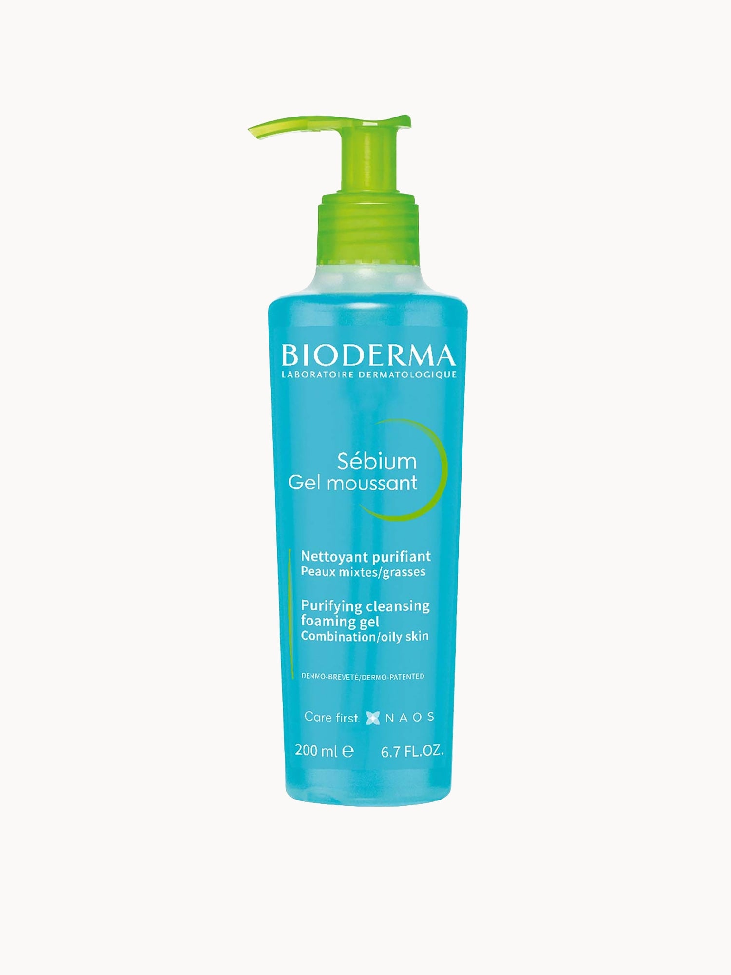 Bioderma Sebium Foaming Gel Cleanser Face Wash for Combination, Oily to Acne-prone skin 400ml Bioderma — textura e acabamento
