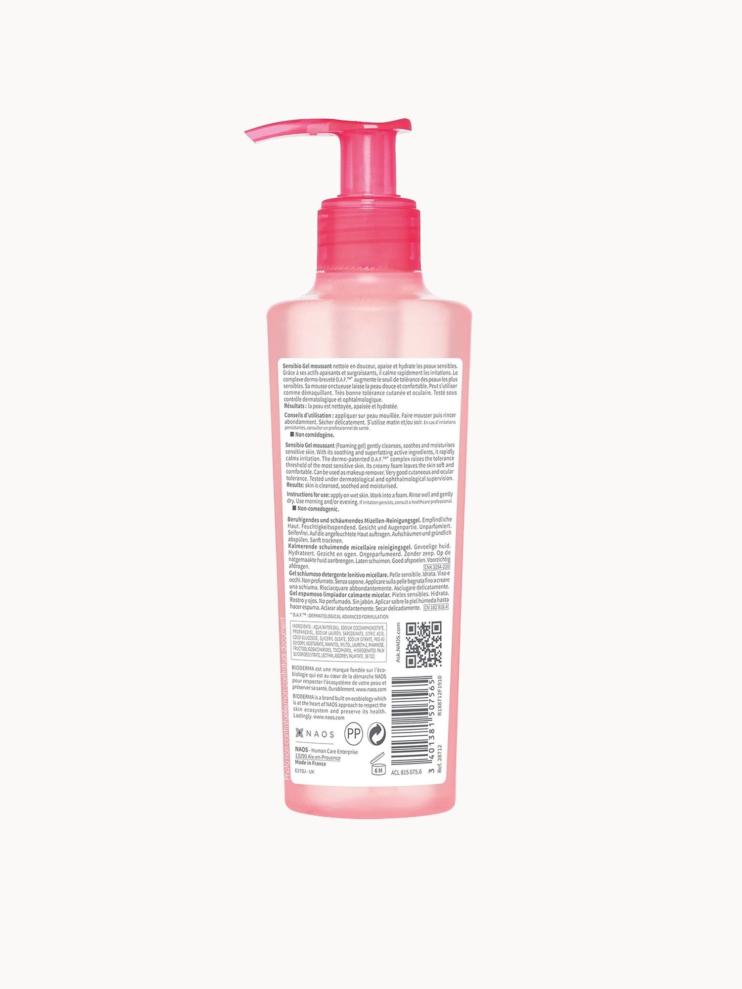 Bioderma Sensibio Foaming Gel for Sensitive Skin Prone to Rosacea 500ml Bioderma — detalhe 4