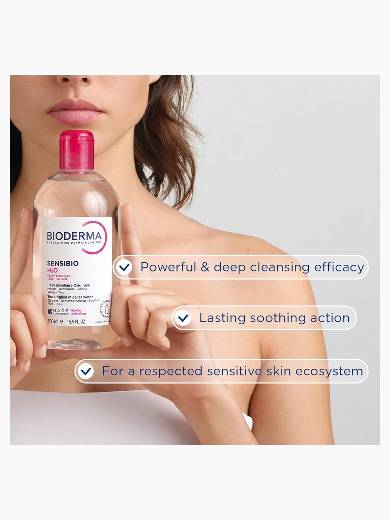 Bioderma Sensibio H2O Micellar Water for Sensitive Skin Prone to Rosacea 100ml Bioderma — detalhe 6