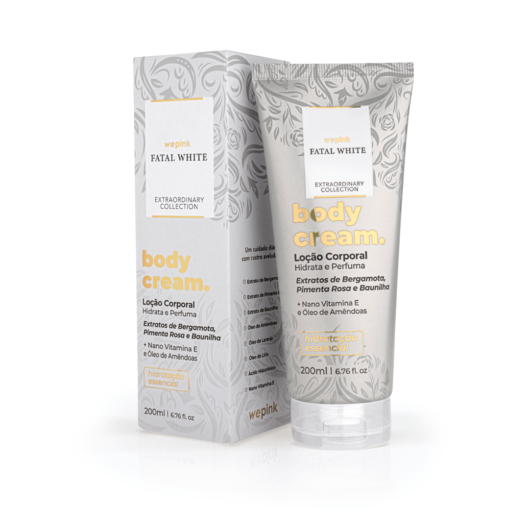 Body Cream Fatal White Desodorante Hidratante 200ml - Wepink
