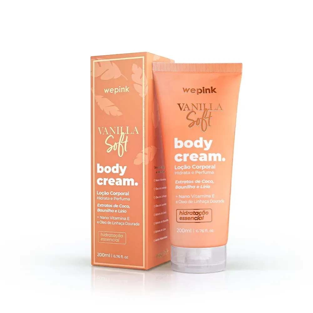 Body Cream Vanilla Soft Desodorante Hidratante 200ml - Wepink