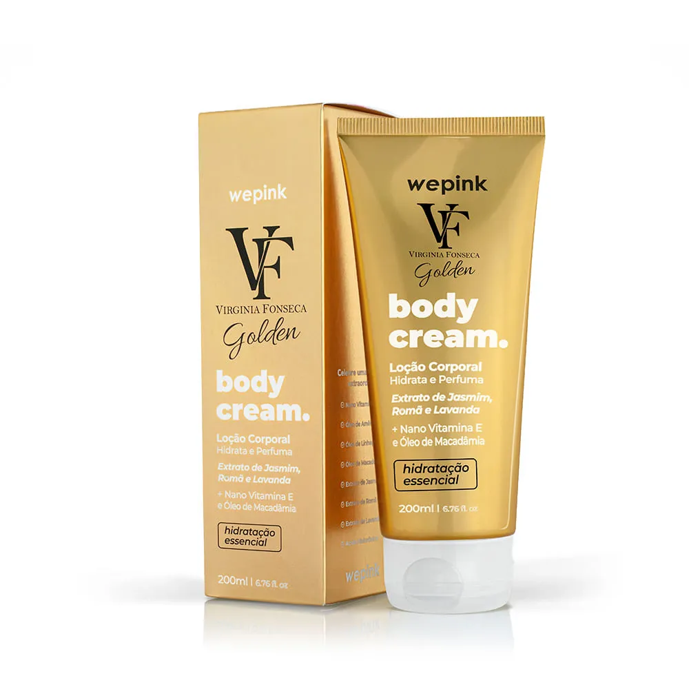 Body Cream VF Golden Desodorante Hidratante 200ml Wepink da Virginia Fonseca original em Luanda, Angola - Cosméticos e Perfumaria