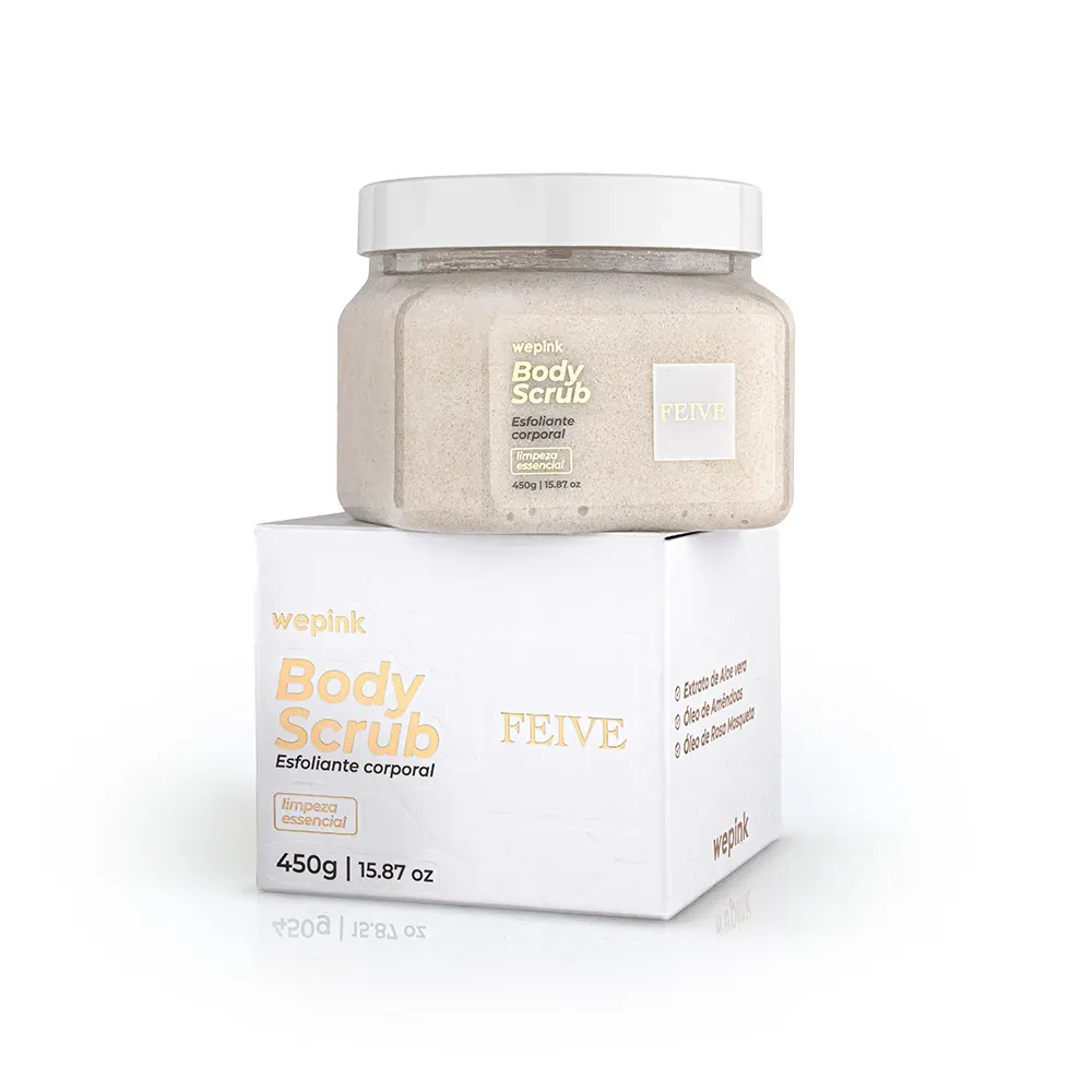 Embalagem de Body Scrub Feive Esfoliante Corporal 450g Wepink em Luanda, Angola - Cosméticos de Luxo Seth